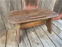 Large wooden pullman style step stool