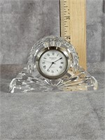 SMALL WATERFORD CRYSTAL MANTEL CLOCK