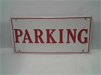 12 inch by 6 inch parking sign