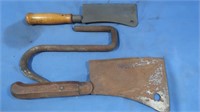 2 Vintage Meat Cleaners-1 marked Razor Steel &