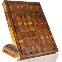 Hushee Large End Grain Butcher Block 2 Thick Wood