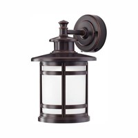 13 in. Oil-Rubbed Bronze Motion Sensor Integrated