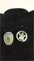 Two Pin of Police Badges M16D