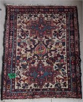 Hand Knotted Wool Prayer Rug 33x26"