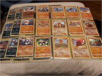 5 Pages of Pokemon Cards