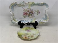Beautiful saxe Altenburg platter with floral