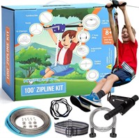 NEW $210 100' Zipline Kit for Backyard
