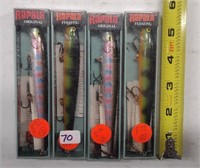 4 Rapala Fishing Lures-new in pkgs.