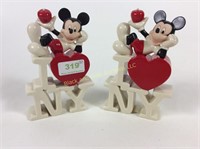 Lot of 2 Identical Lenox Mickey in the Big Apple