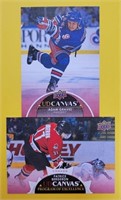 Patrice Bergeron & Adam Graves 2021-22 UD Canvas