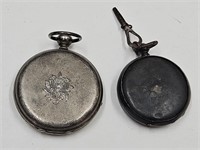 Antique Key Wind Pocket Watches Untested Silver??