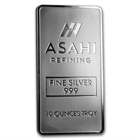 10 Oz Silver Bar - Asahi