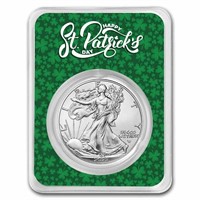 2023 1 Oz Silver Eagle St. Patrick's Day Card