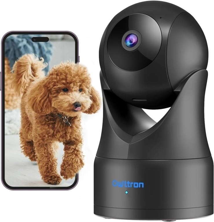 Indoor Security Camera 2K, Owltron 360 Camera