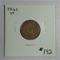 1861  Indian Head Cent   VF