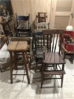 Large lot of Project Chairs and Stools