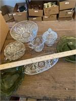 2 Box lot of vintage glass bowls