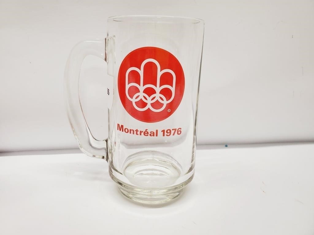 1976 Montreal Olympics Beer Mug Glass