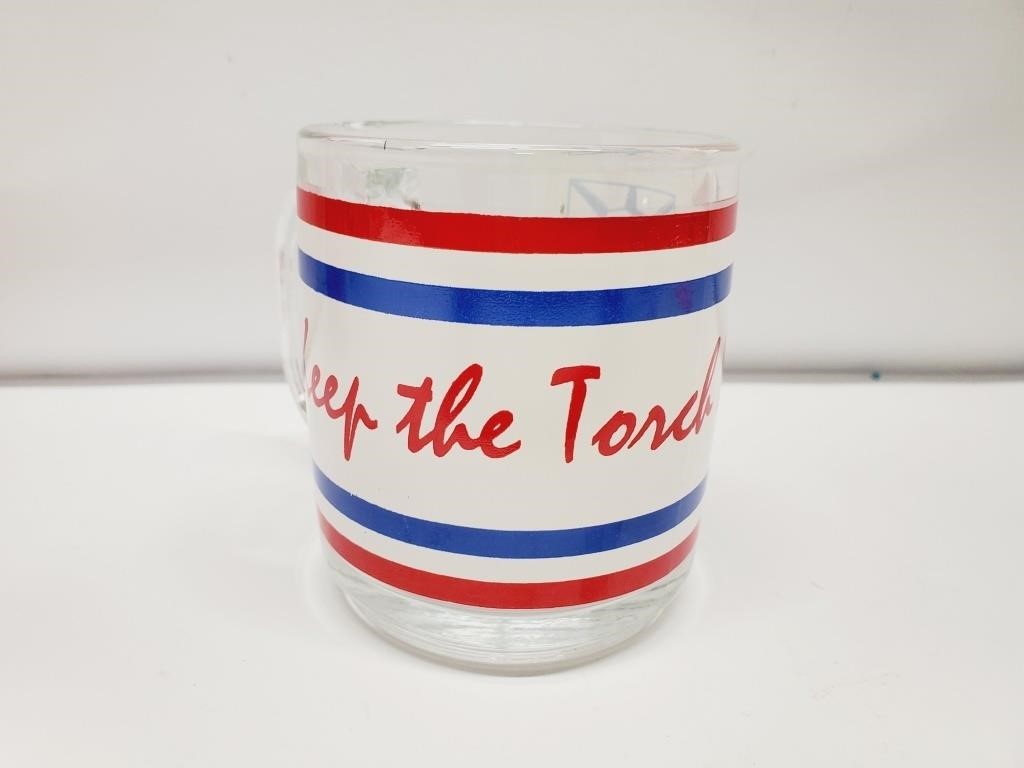 1982 Red White blue Keep the Torch Lit MUG