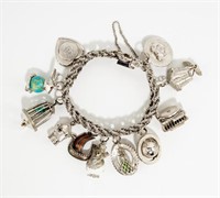 Jewelry Charm Bracelet / Sterling Silver