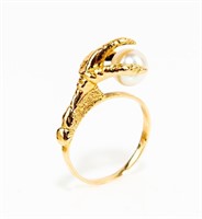 Jewelry 14k Gold & Pearl Ring