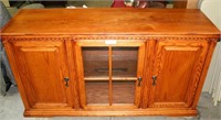 SOLID WOOD ENTERTAINMENT CENTER