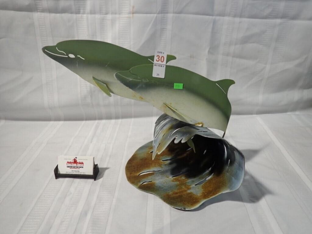 TIN DOLPHIN ART 13"