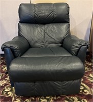 Navy Leather Recliner