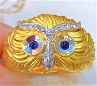 Owl 18Kt Gold Ring