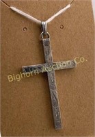 Engraved Sterling Silver Cross 8.8 grams