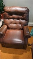 Push back Faux leather recliner