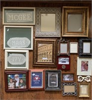 Picture Frames  & Frames w/Crocheted Names