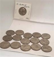 15 Loose Bi-Centennial & 1 Sleeved AU Quarter