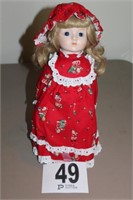 Victoria Ashlea Porcelain Musical Doll "Santa