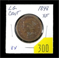 1848 U.S. large cent