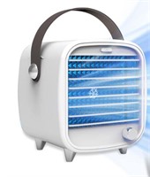 Mini Portable Air Conditioner/Desk Cooler Fan, Whi