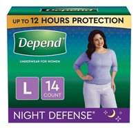 Depend Night Defense Incontinence Underwear for Wo
