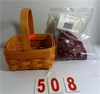 11830 Tarragon Booking Basket With Plastic & Cloth