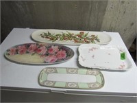 Serving Trays:  (1) Made in Italy (Repaired) 32"