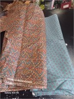 4+ Yards Brown Cotton Paisley 45" Wide and Others