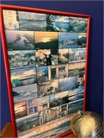 West Cork Poster and a Chrome Terrestrial Globe