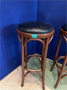Pair of Tall Bentwood Stools, Small Variations