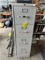 4 DRAWER FILING CABINET WITH CONTENT