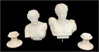 Pair of Small Bust Figures