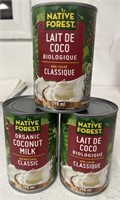 3 PIECES OF 398 ML NATIVE FOREST - ORGANIC