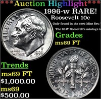 ***Auction Highlight*** 1996-w Roosevelt Dime RARE