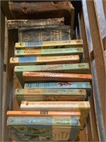 Two crates of old books mainly childrens