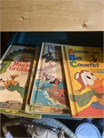 A box of children’s books and ten Walt Disney