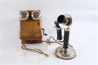 Northern Electric Candlestick Telephone& Crank Box