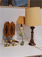 Table Lamps & Swag Lamp